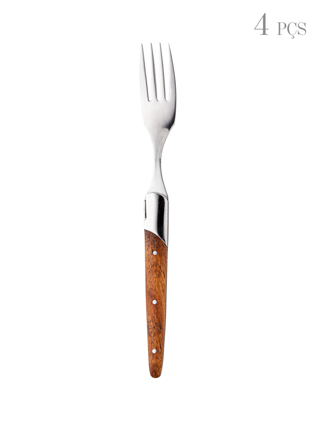 Set De 4 Garfos Para Mesa Laguiole - Marrom