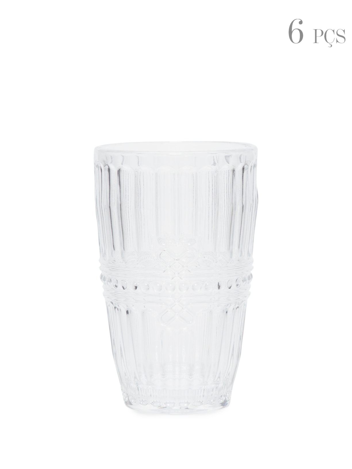 Set De Copos Em Cristal 355Ml