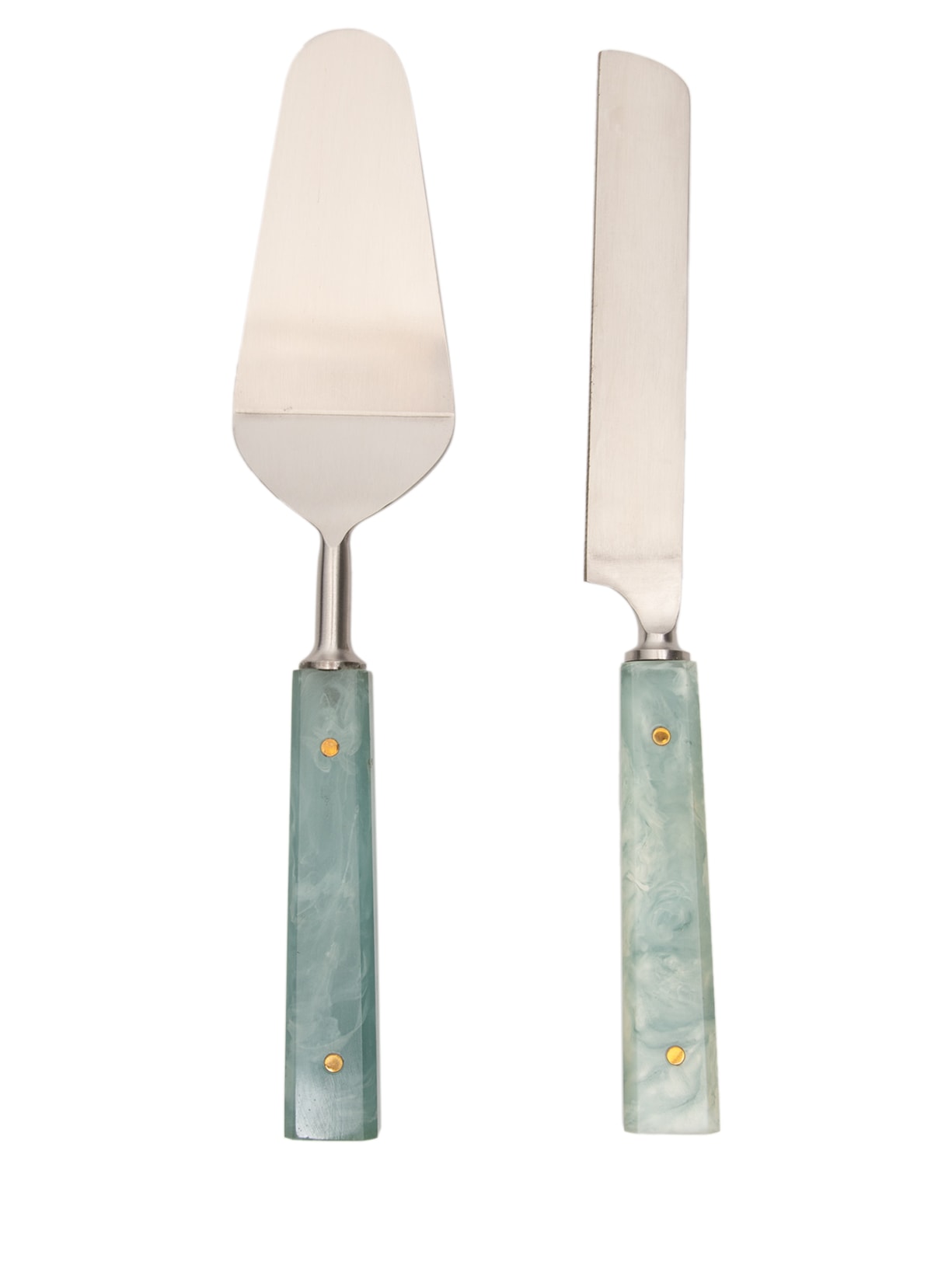 Set De Espátula e Faca Blue Lagoon - Azul