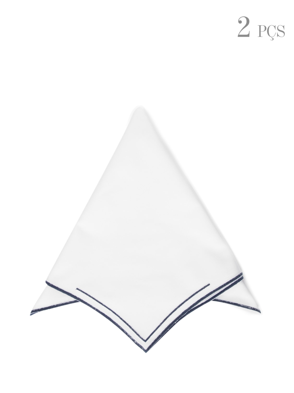 Set De Guardanapos Provence 1/4 Bordado 2 Unidades - Azul