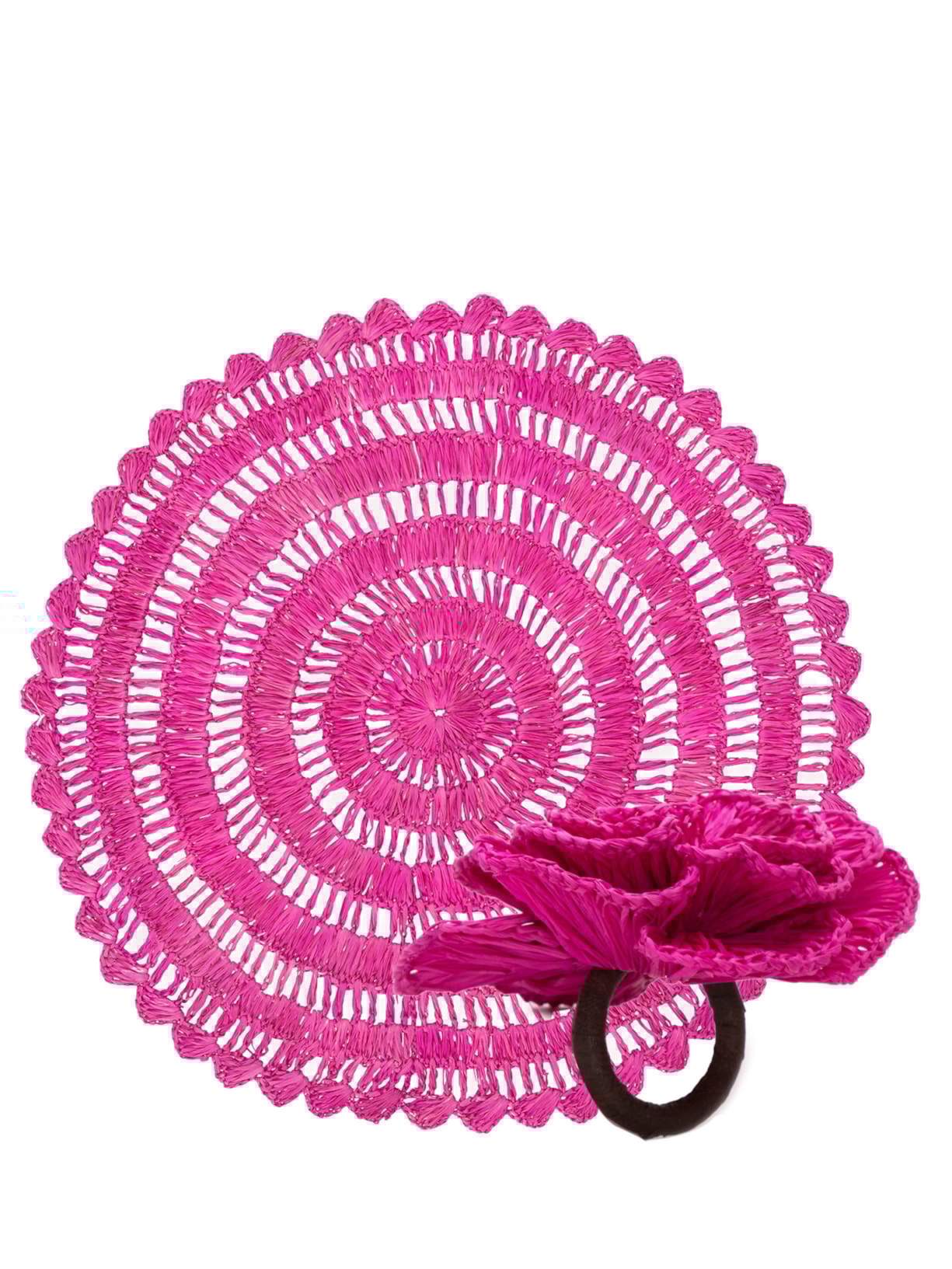 Set De Sousplat + Porta-guardanapo Flor Buriti Pink - Rosa