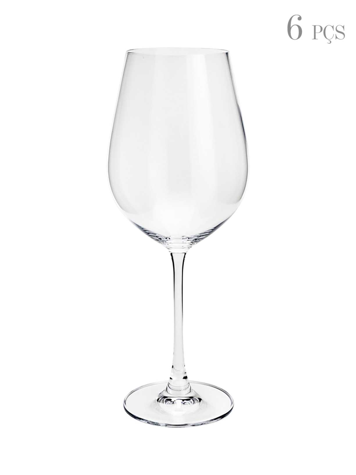 Set De Taças Para Água Em Cristal 650Ml Crystal Bohemia