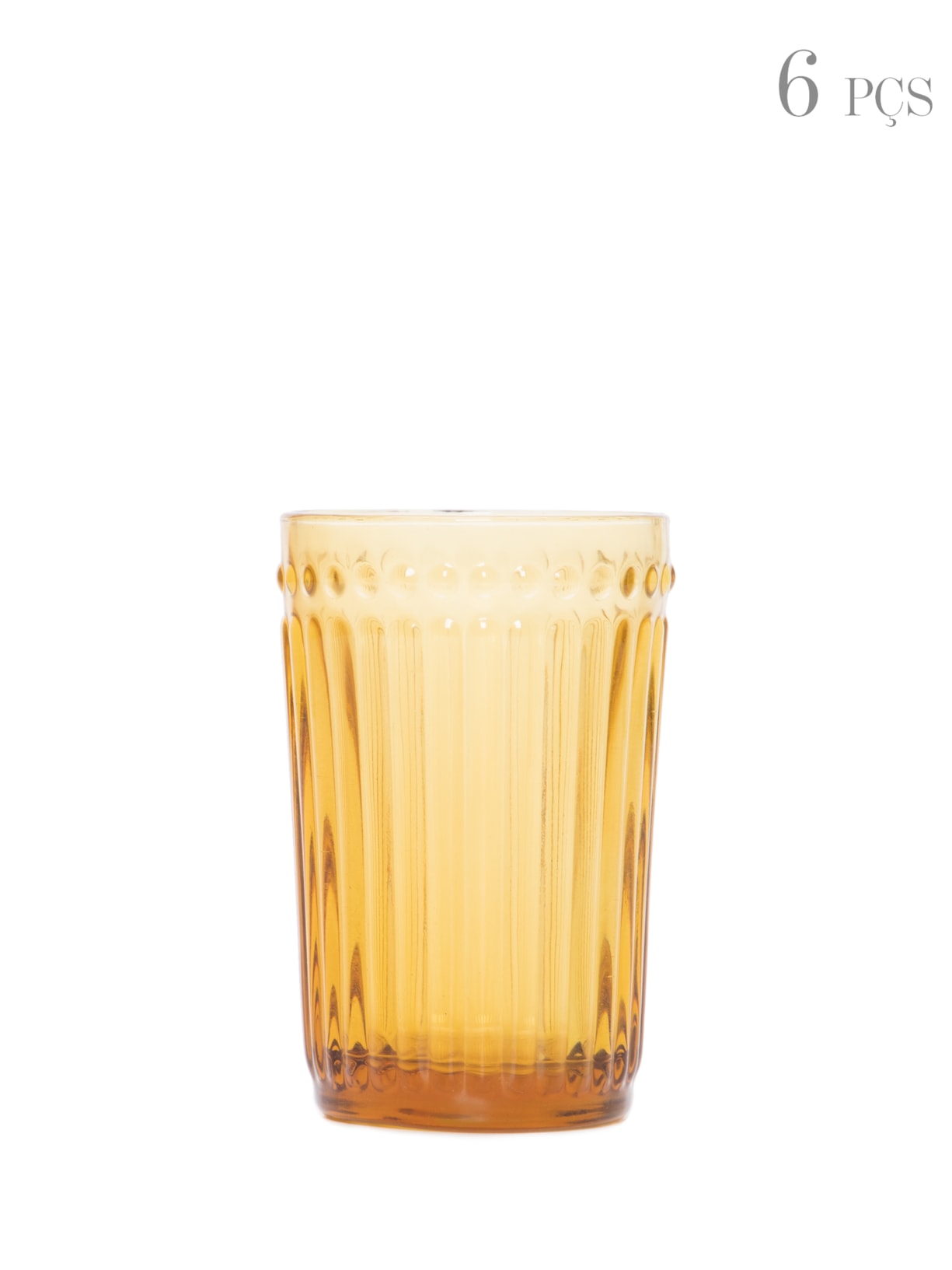 Set De Taças Para Água Em Vidro - Âmbar
