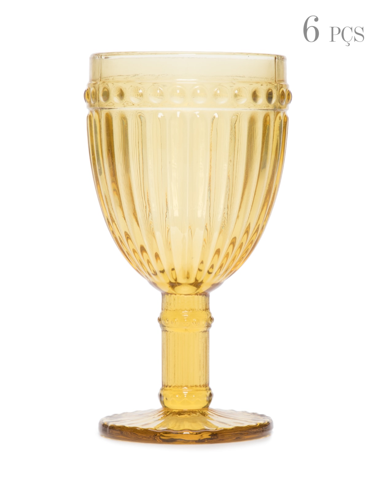 Set De Taças Para Água Em Vidro - Âmbar