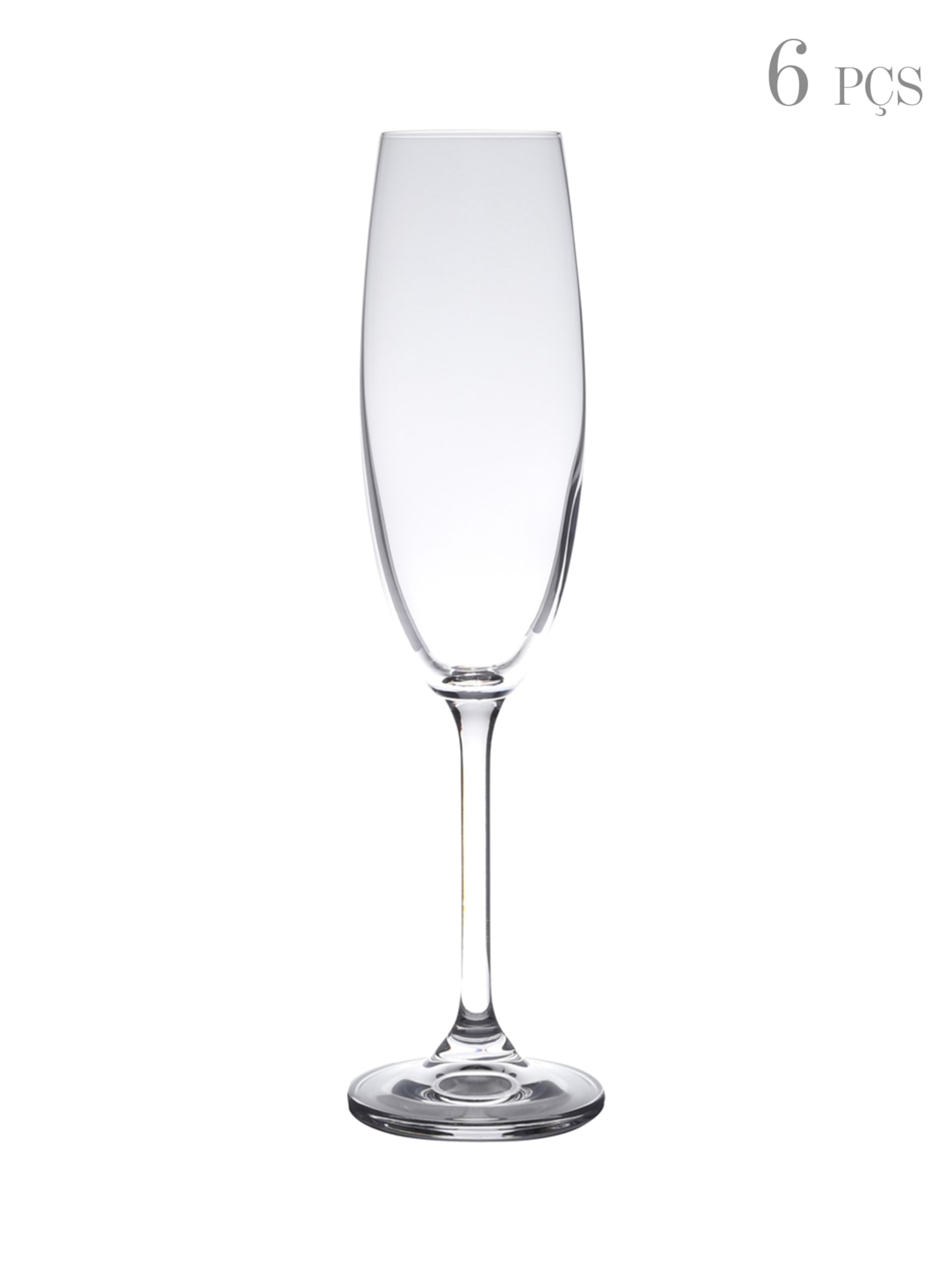 Set De Taças Para Champanhe Em Cristal 220Ml