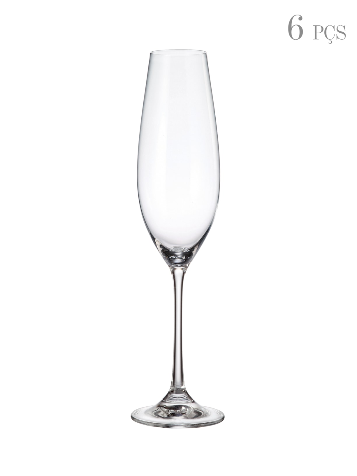 Set De Taças Para Champanhe Em Cristal 260Ml