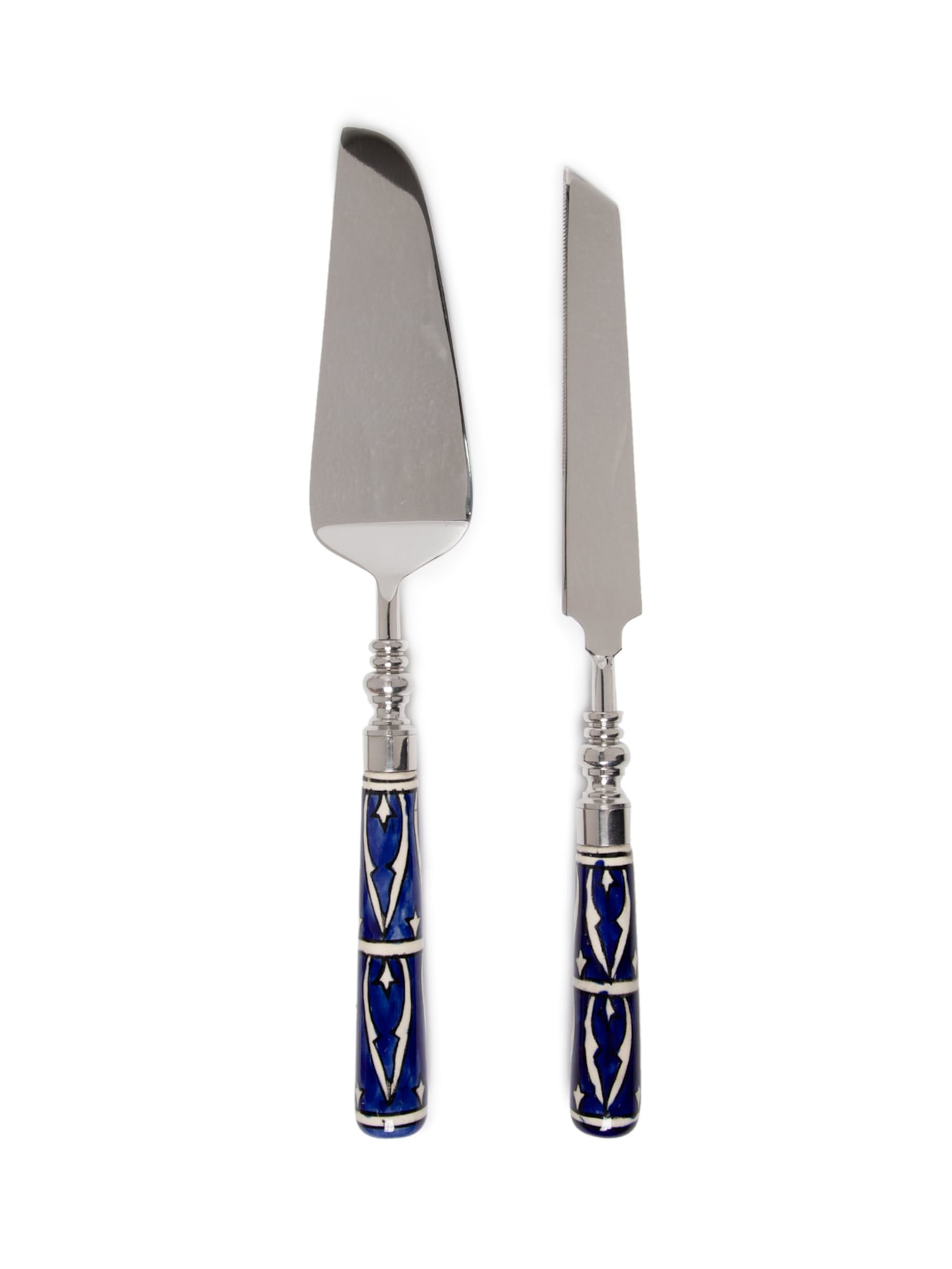 Set Faca E Espátula Blue - Azul