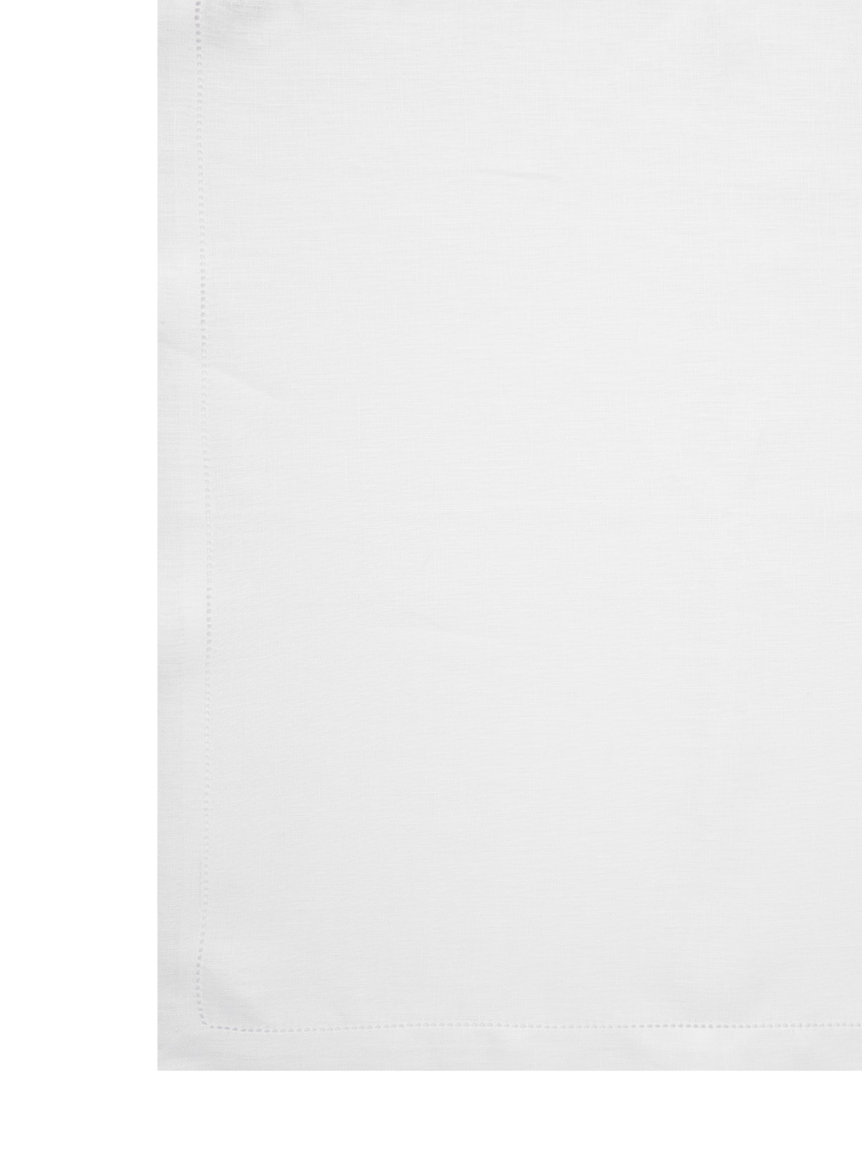 Set Guardanapos De Linho Ponto Ajour 2 Peças Branco Fine Prints