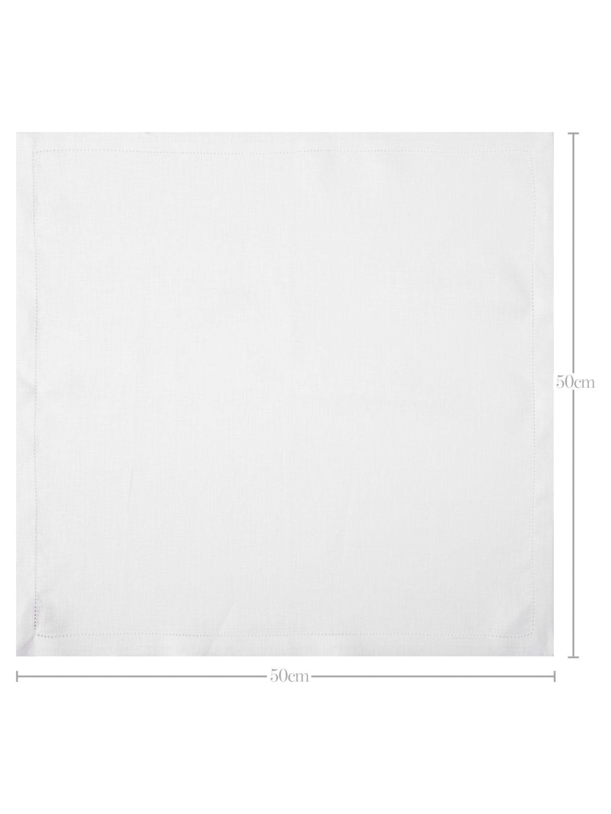 Set Guardanapos De Linho Ponto Ajour 2 Peças Branco Fine Prints