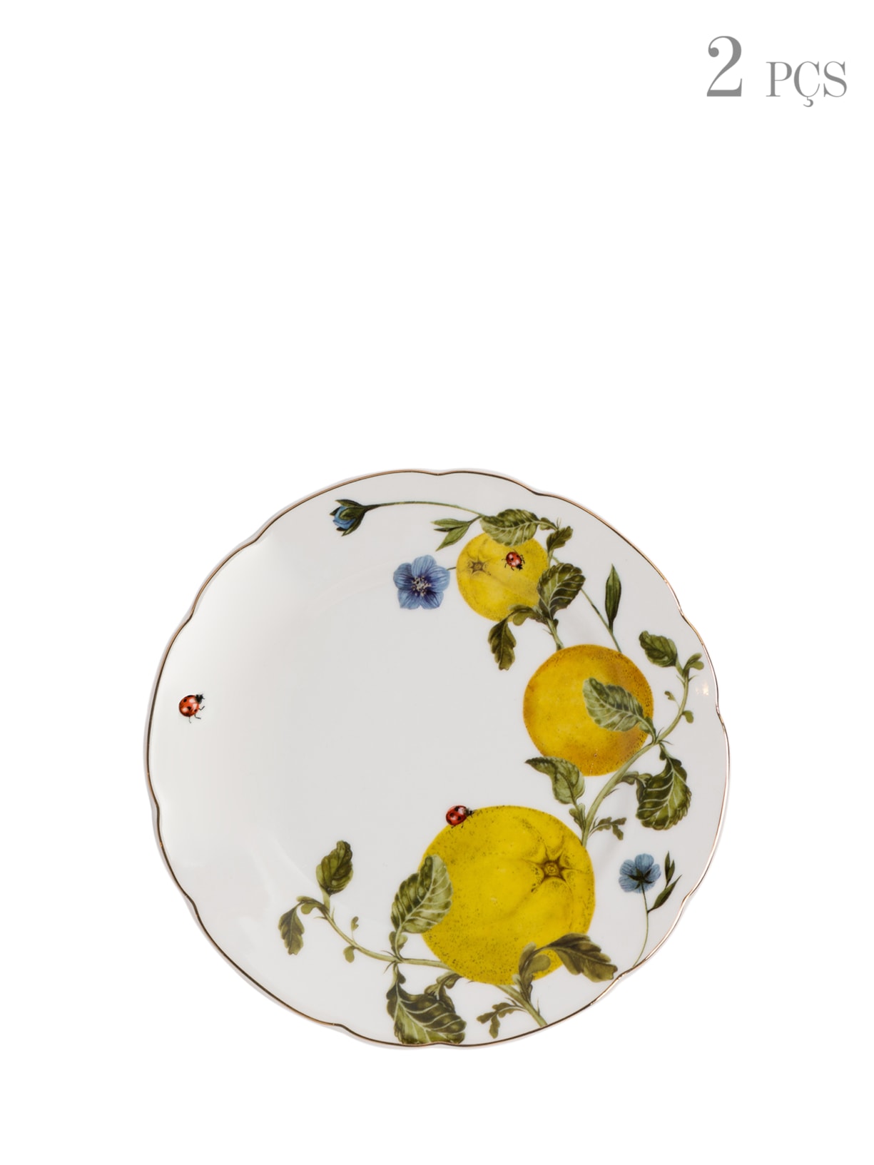 Set Prato Pão Contos de Maio 2 Peças - Branco