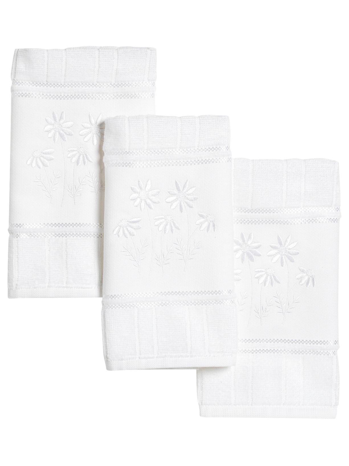 Set Toalha Lavabo Margarida 3 Peças