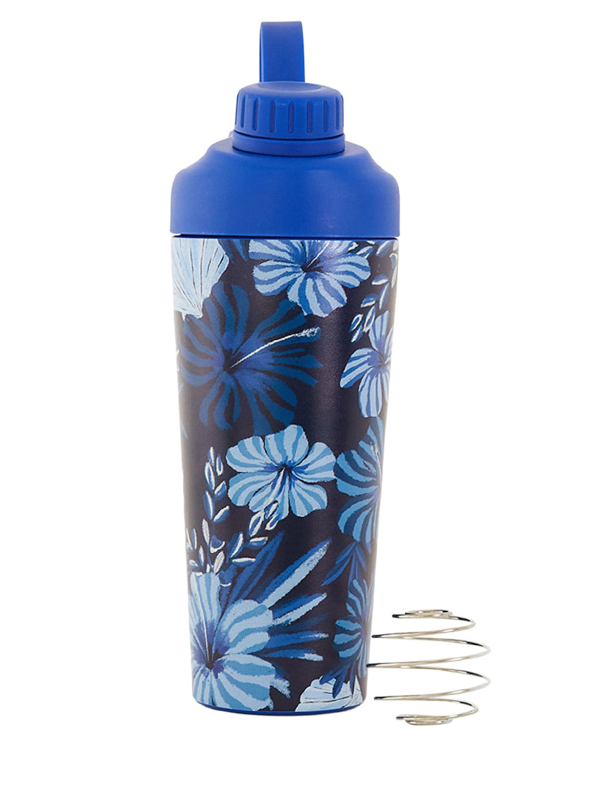 Shaker Térmico Feminino Hibisco do Mar 700ml Azul Farm Etc