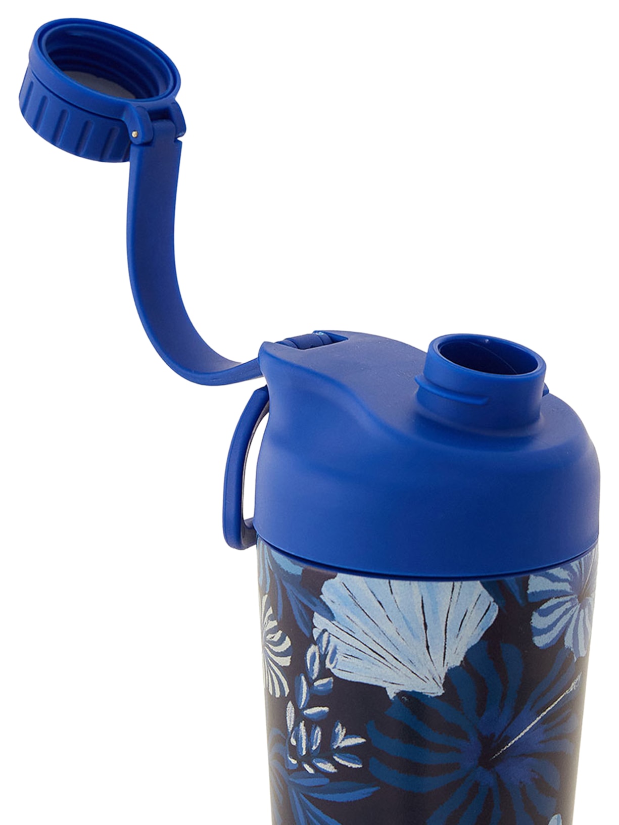 Shaker Térmico Feminino Hibisco do Mar 700ml Azul Farm Etc