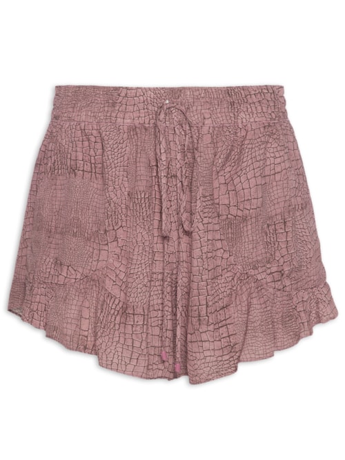 Short Asa Delta Estampado - Bege