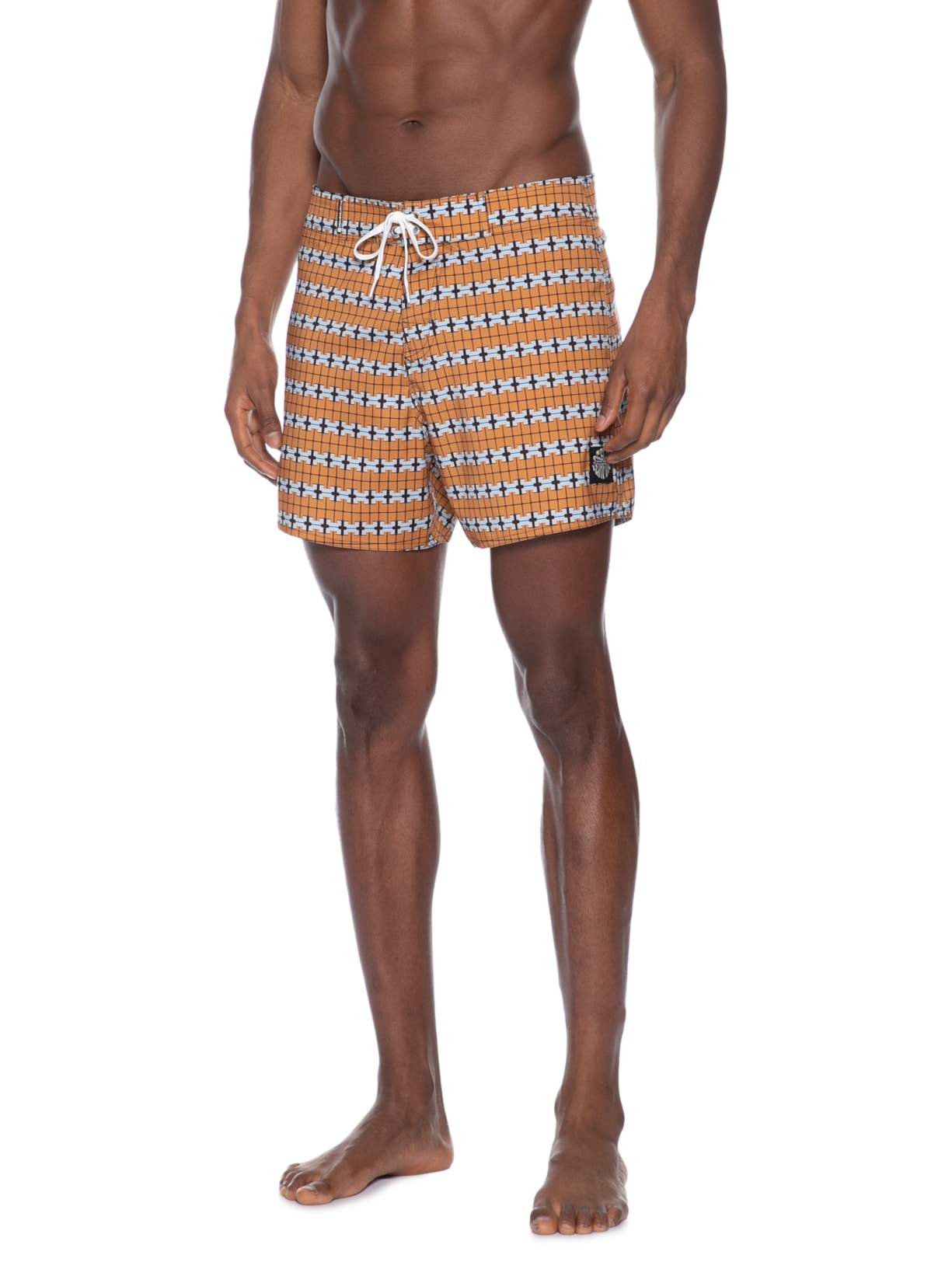Short Beachwear Masculino Bricks Marrom Osklen