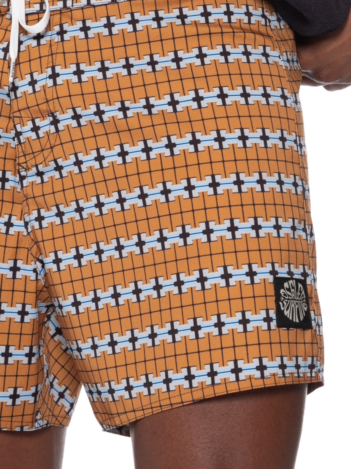 Short Beachwear Masculino Bricks Marrom Osklen