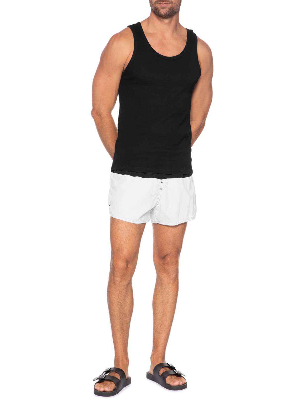 Short Beachwear Masculino Deep Flow Preto Osklen