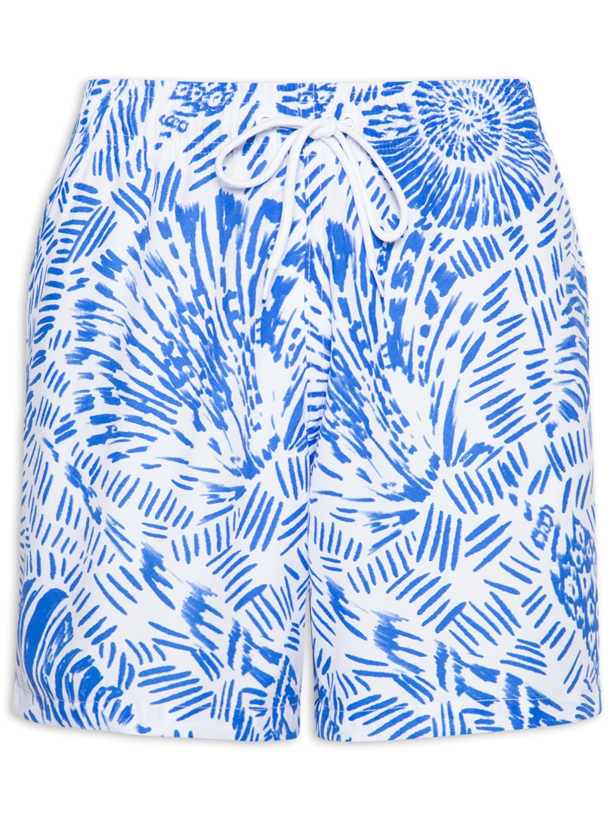 Short Beachwear Masculino Estampa Concha – Azul