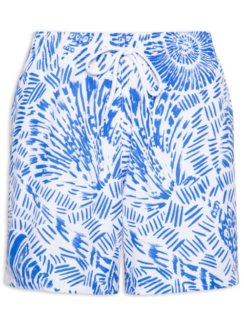 Short Beachwear Masculino Estampa Concha – Azul