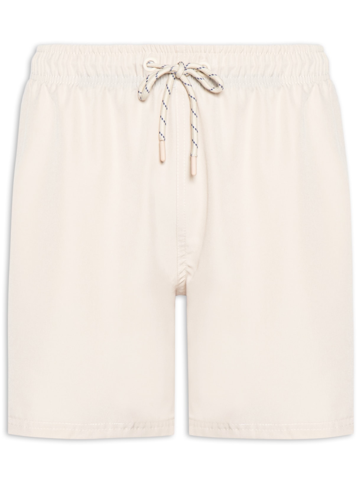 Short Beachwear Masculino Liso - Bege