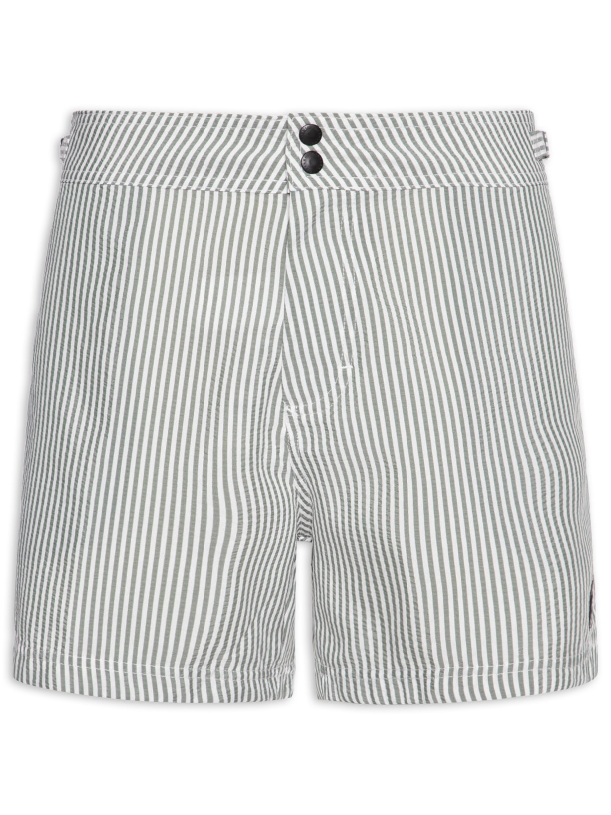 Short Beachwear Masculino Litoral Stripes Verde Osklen