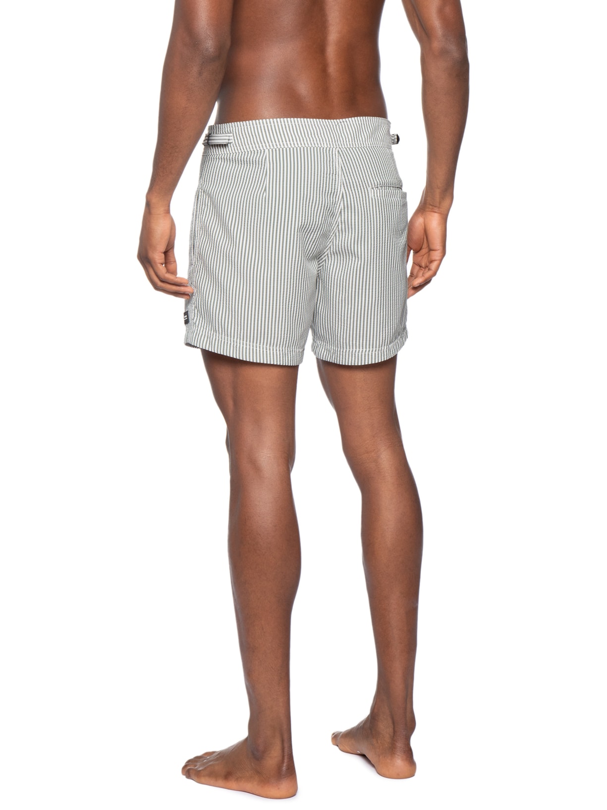 Short Beachwear Masculino Litoral Stripes Verde Osklen