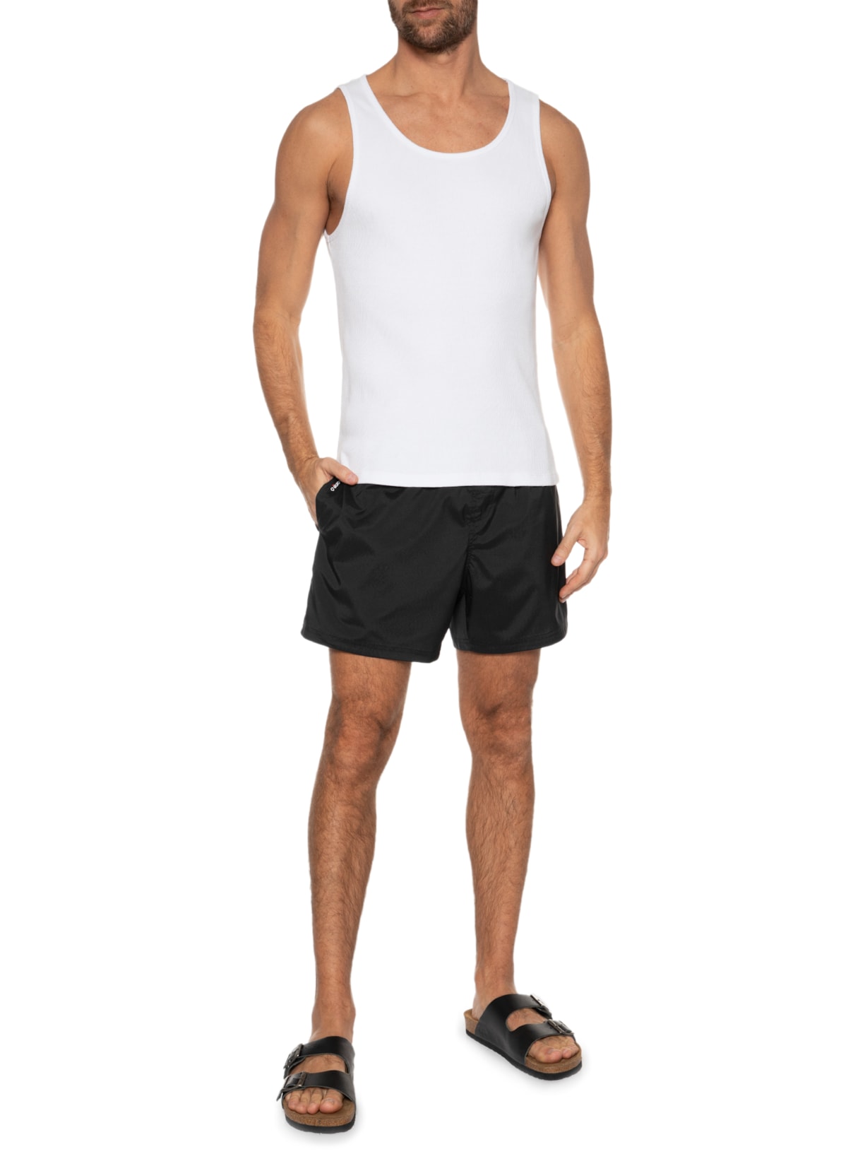 Short Beachwear Masculino New Aquaone Flex Preto Osklen