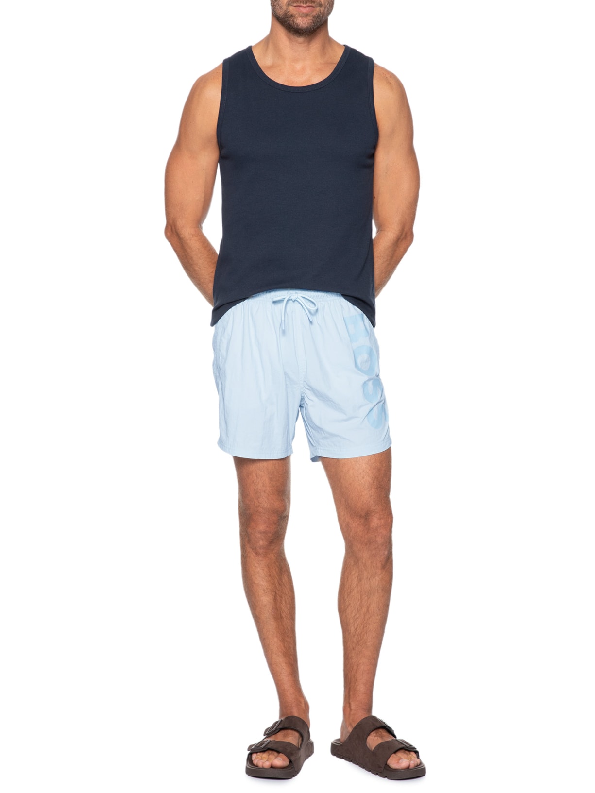 Short Beachwear Masculino Octopus Azul Boss
