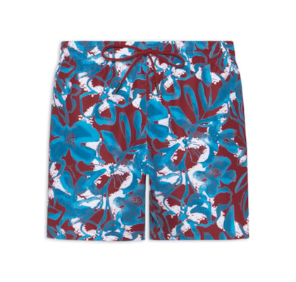 Short Beachwear Masculino Piranha - Vermelho