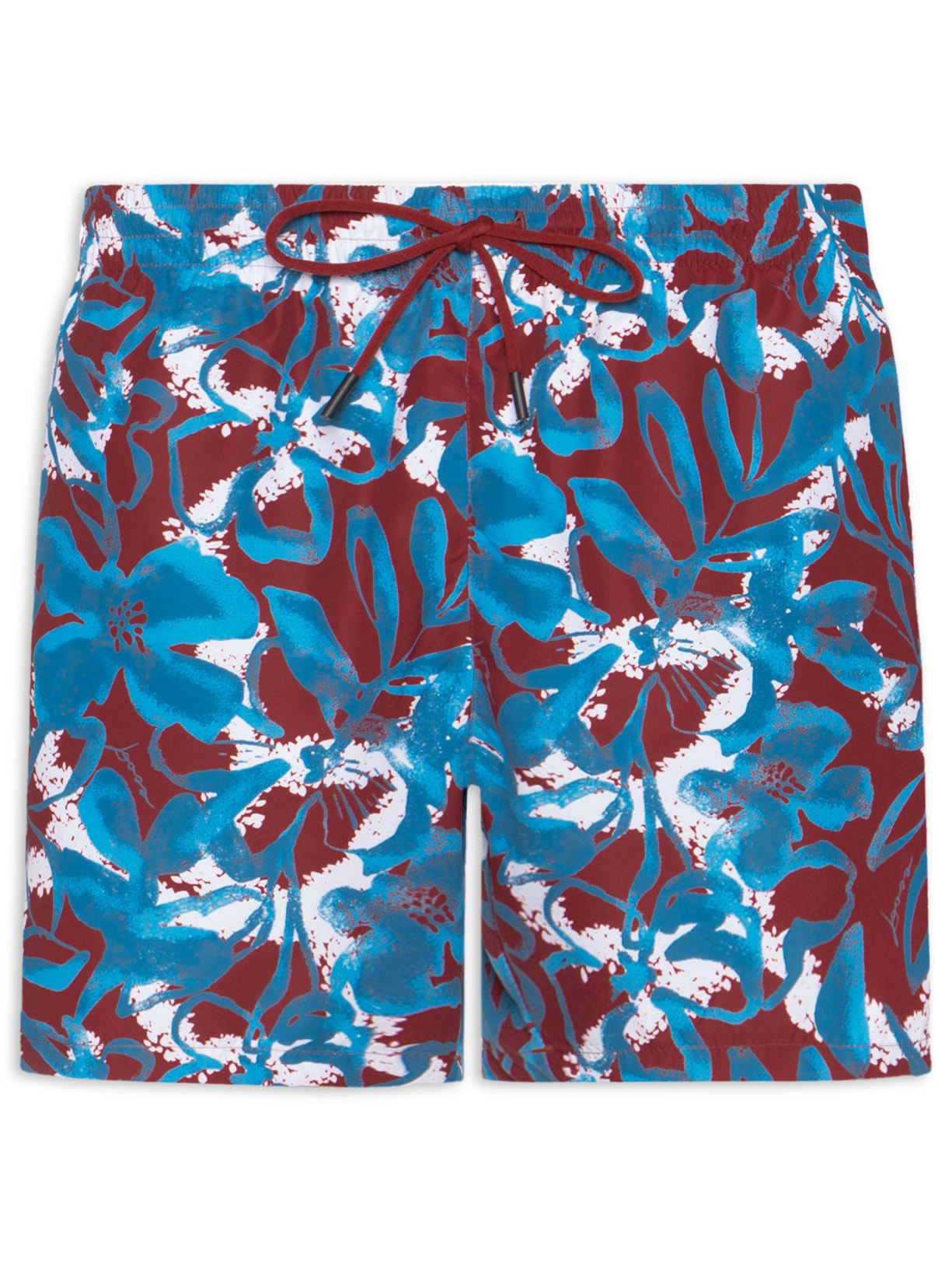 Short Beachwear Masculino Piranha - Vermelho