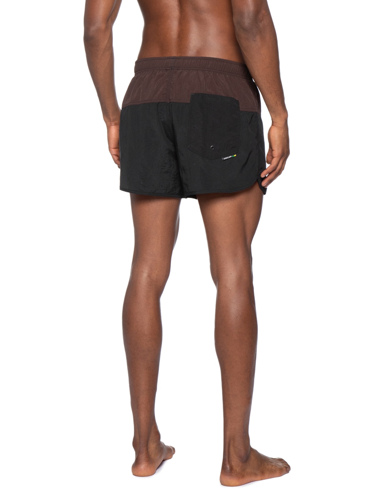 Short Beachwear Masculino Resort Deep Flow Marrom Osklen