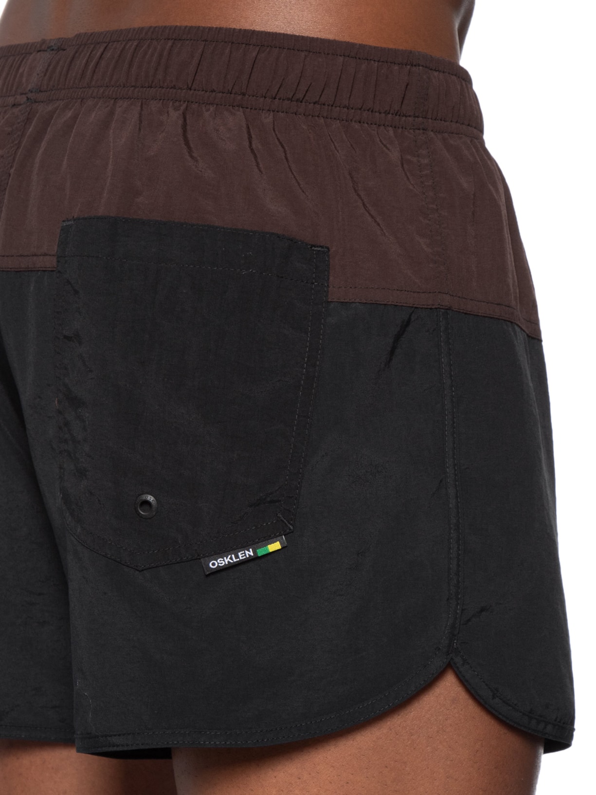 Short Beachwear Masculino Resort Deep Flow Marrom Osklen
