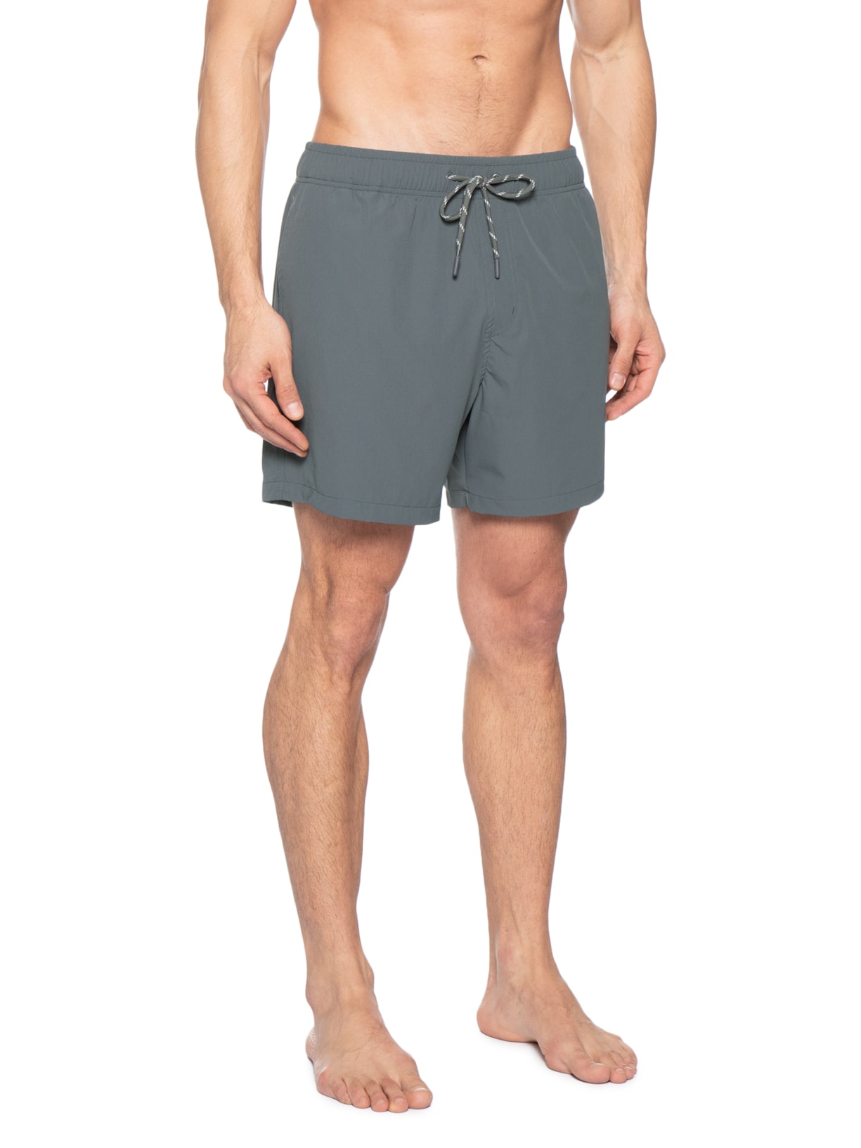 Short Beachwear Masculino Rip Stop UV Cinza Blueman