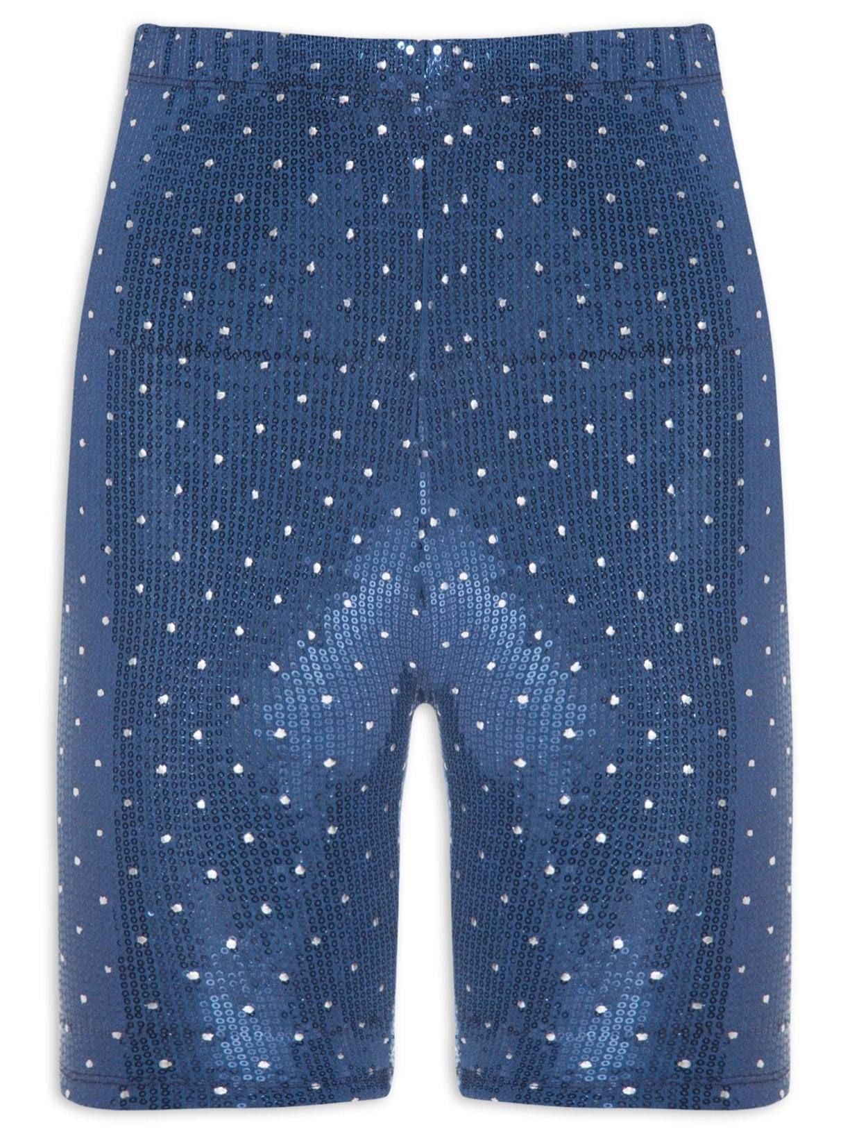 Short Biker Paetê Carnaval Azul Market 33