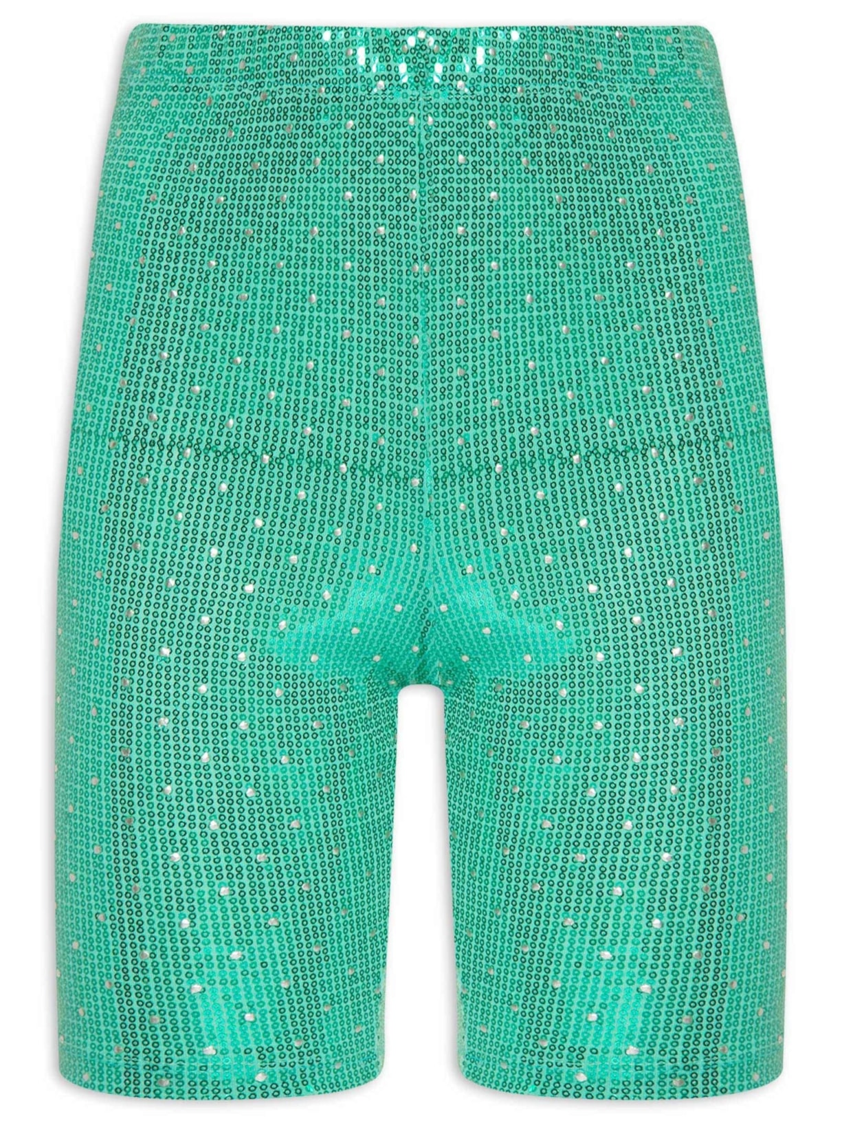 Short Biker Paetê Carnaval Verde Market 33