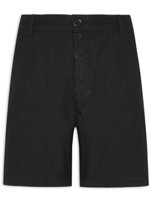 Short Casual De Linho Masculina Flow - Preto