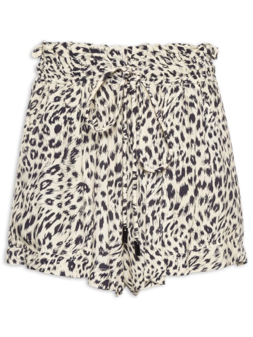Short Clochard Feminino Onça Abby - Preto