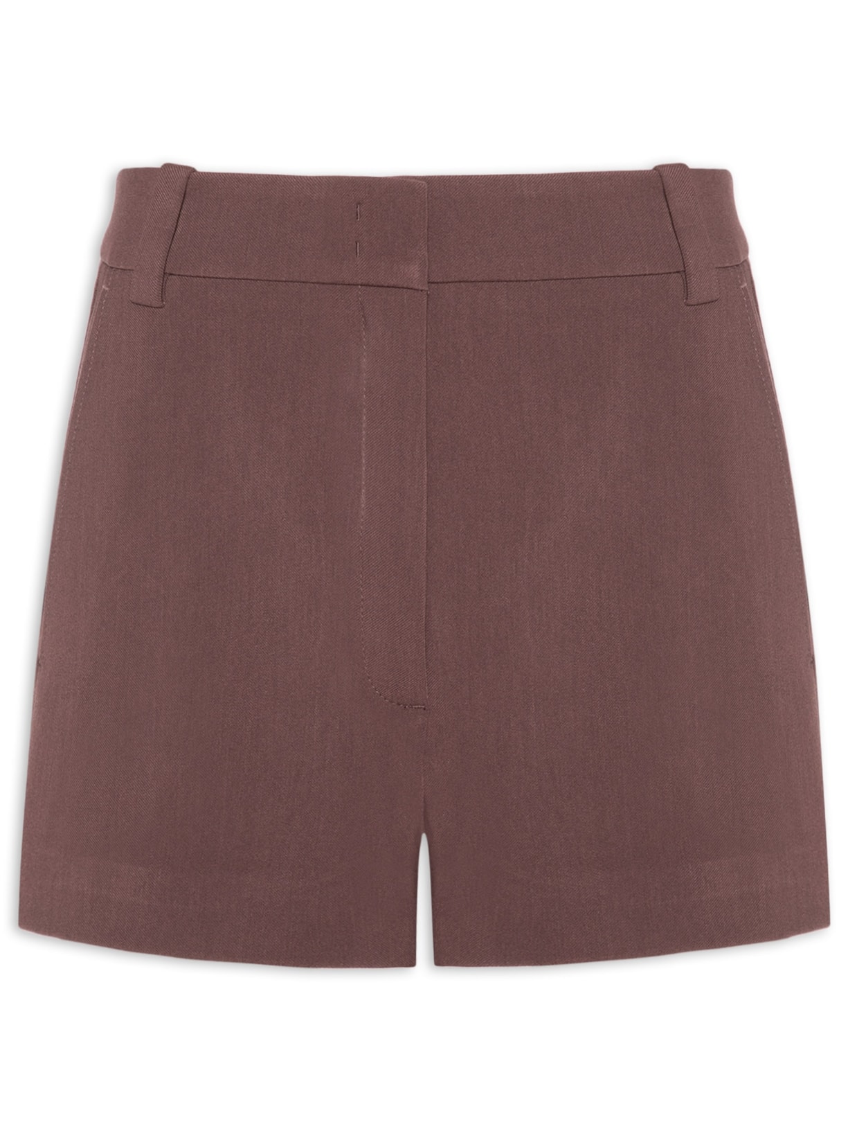 Short De Alfaiataria Asa Delta Marrom - Marrom