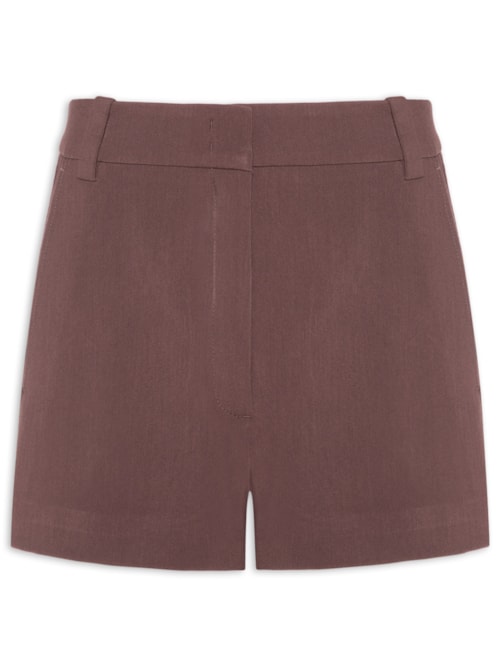 Short De Alfaiataria Asa Delta Marrom - Marrom