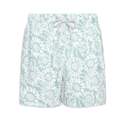Short De Praia Masculino Girassol - Verde