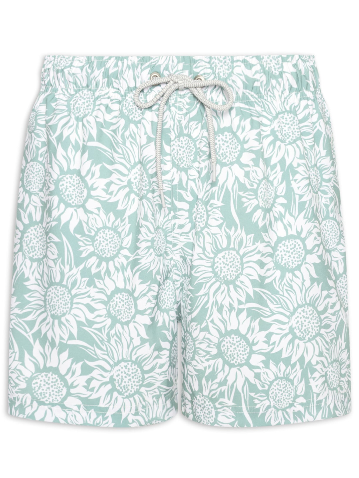 Short De Praia Masculino Girassol Verde Zapalla