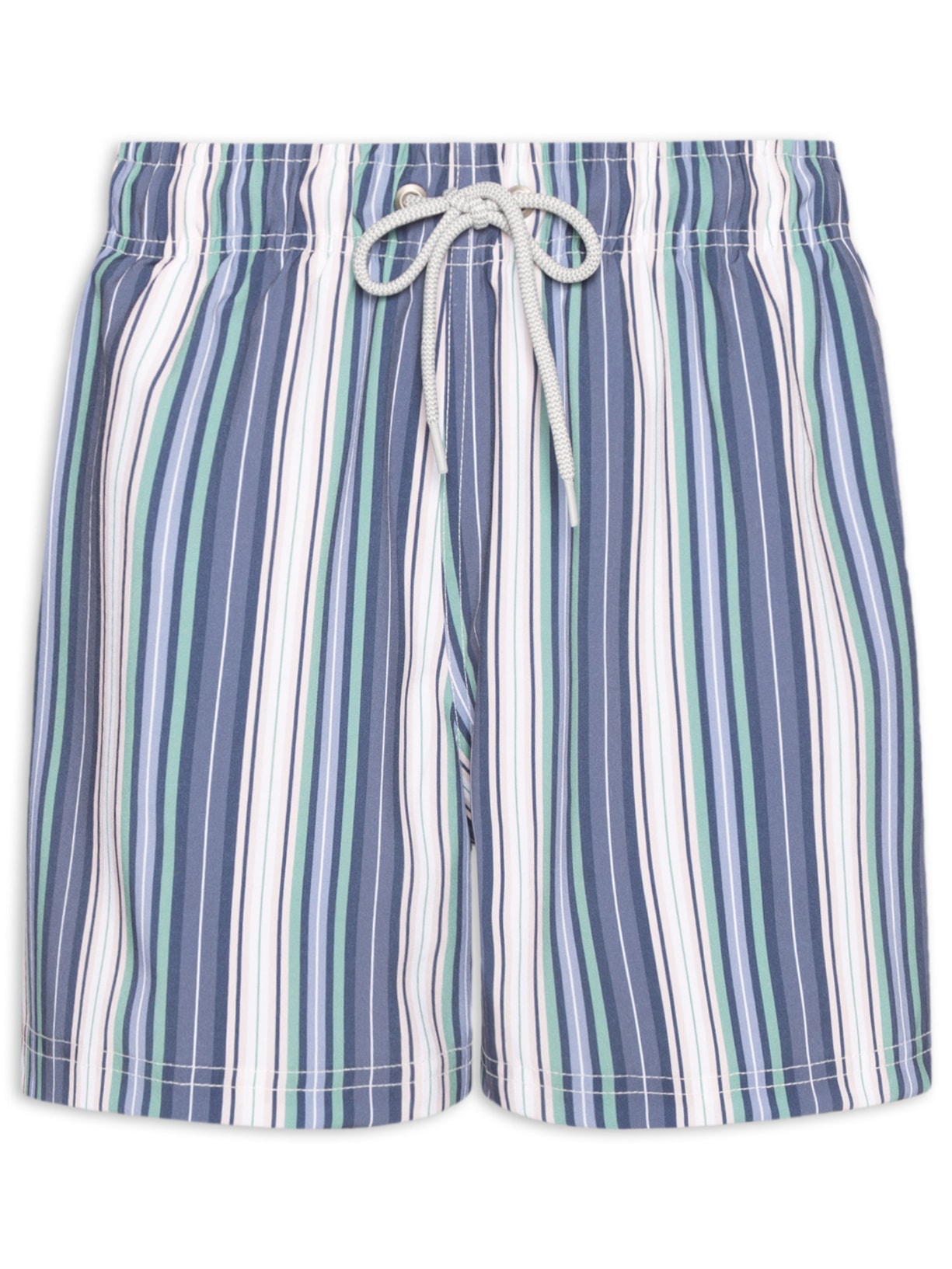 Short De Praia Masculino Listras Verde Zapalla