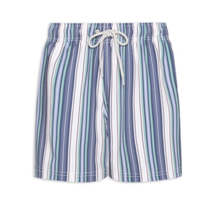 Short De Praia Masculino Listras - Verde