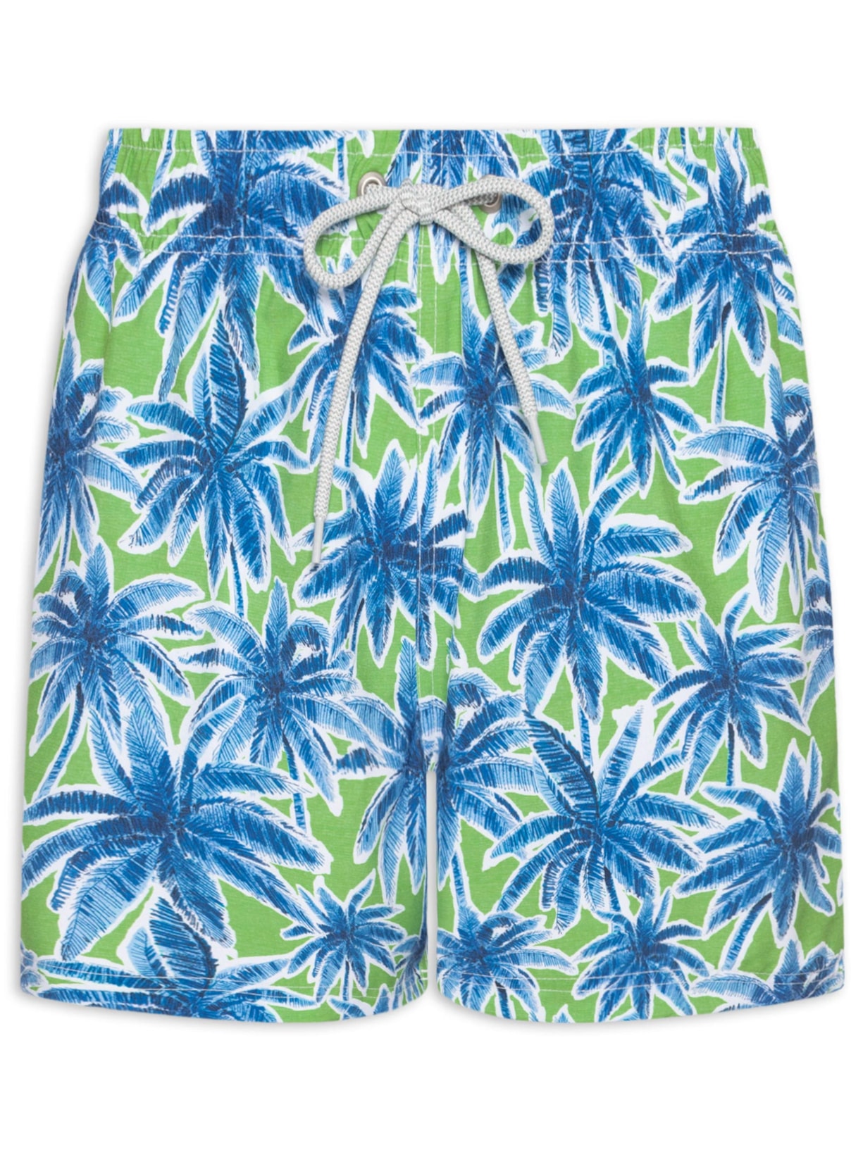 Short De Praia Masculino Palmeira Verde Zapalla