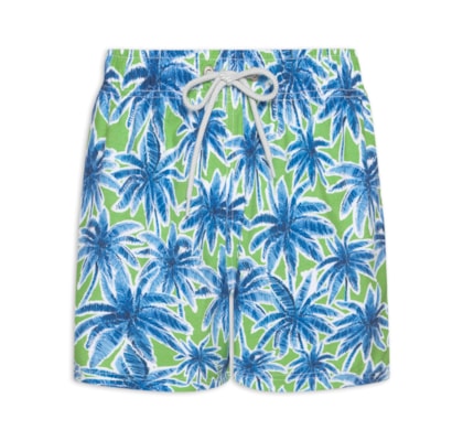 Short De Praia Masculino Palmeira - Verde