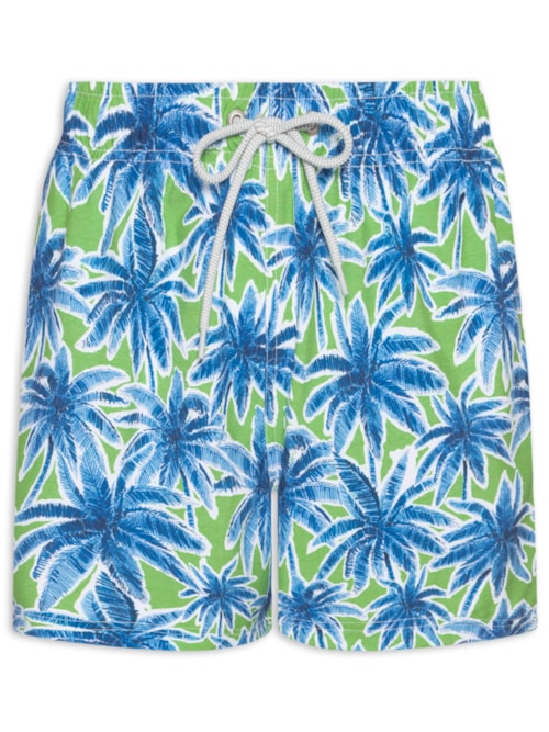 Short De Praia Masculino Palmeira - Verde