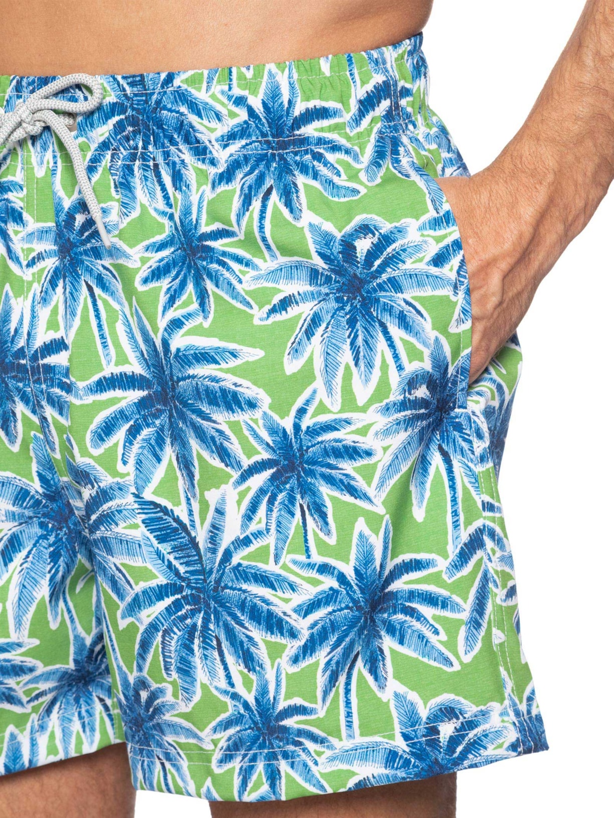 Short De Praia Masculino Palmeira Verde Zapalla