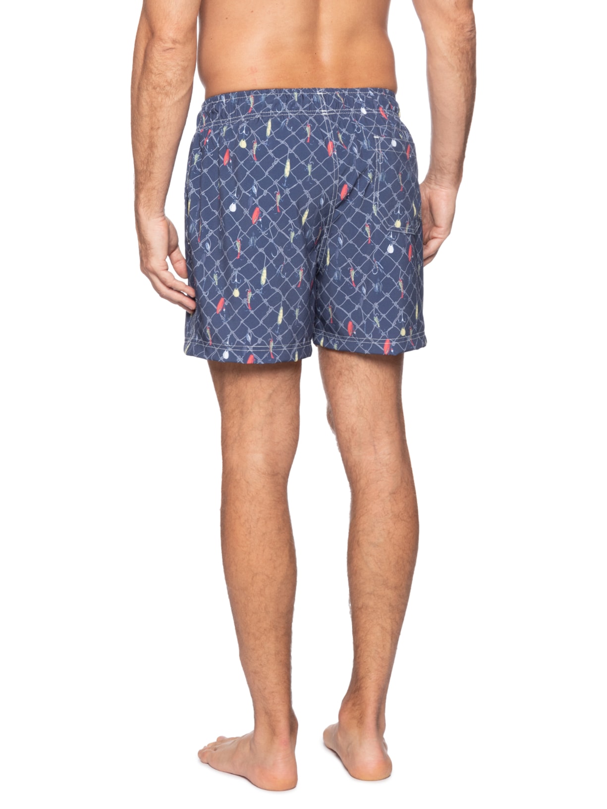 Short De Praia Masculino Rede Azul Zapalla