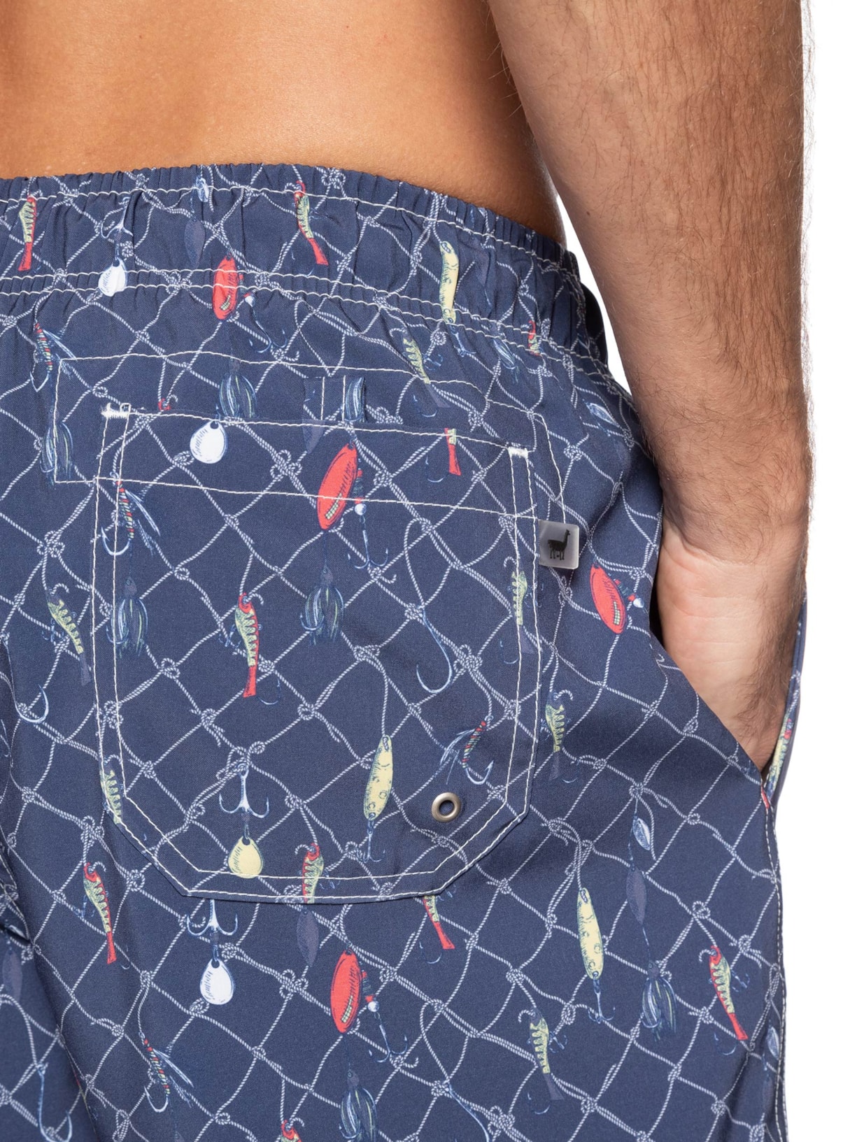 Short De Praia Masculino Rede Azul Zapalla