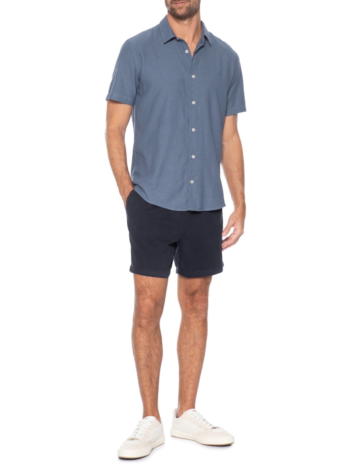 Short de Sarja Masculino Day Azul Reserva